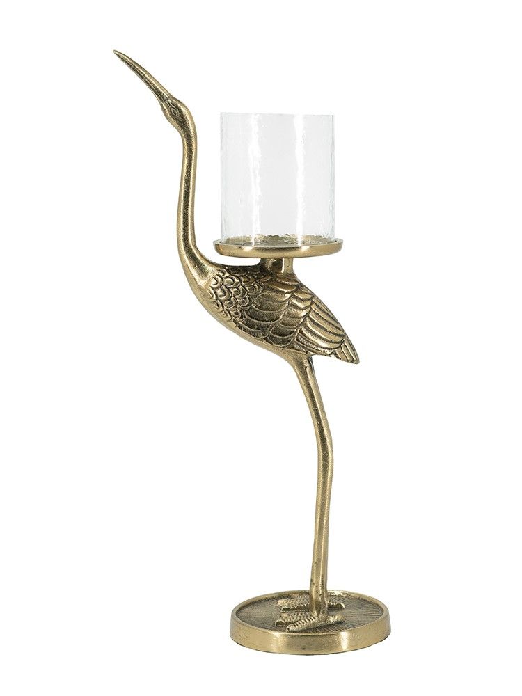 Подсвечник настольный Журавль Glasar 86868