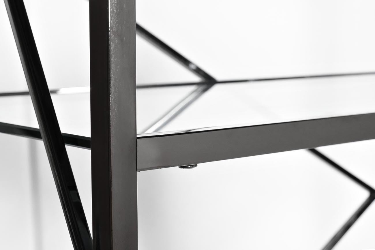 Стеллаж с прозрачным стеклом (хром) Garda Decor GY-SH8711BL