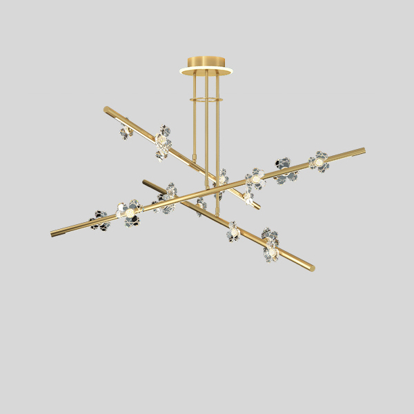 Потолочная люстра CAMILIA CH D120 Brass by ImperiumLoft