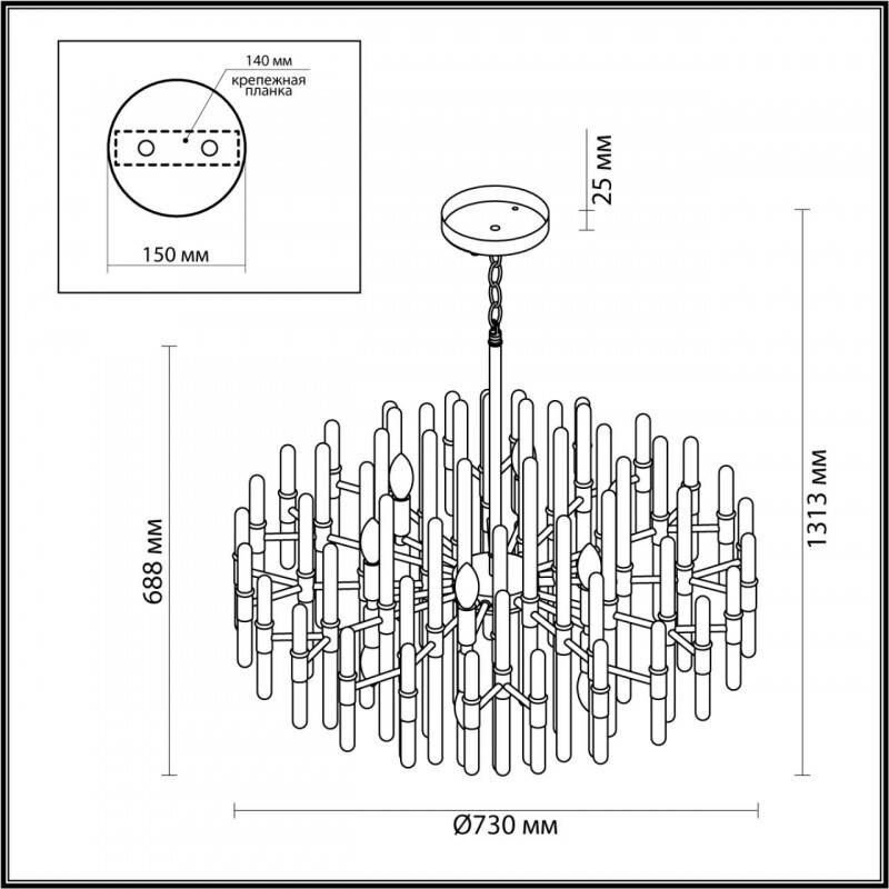 Подвесная люстра Odeon Light 4988/12