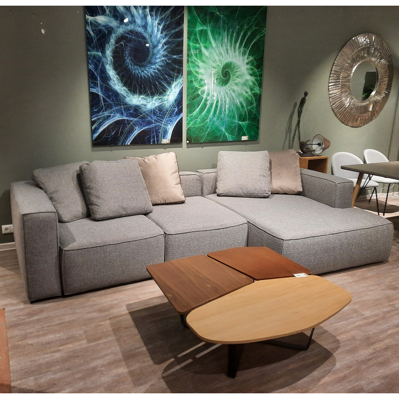 Диван-кровать Ткань Рогожка KARE Memphis K00414