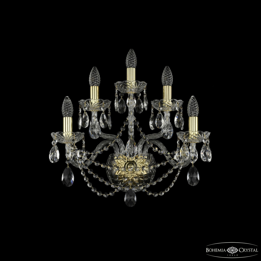 Бра хрустальные 1406B/2+2+1/195/XL G