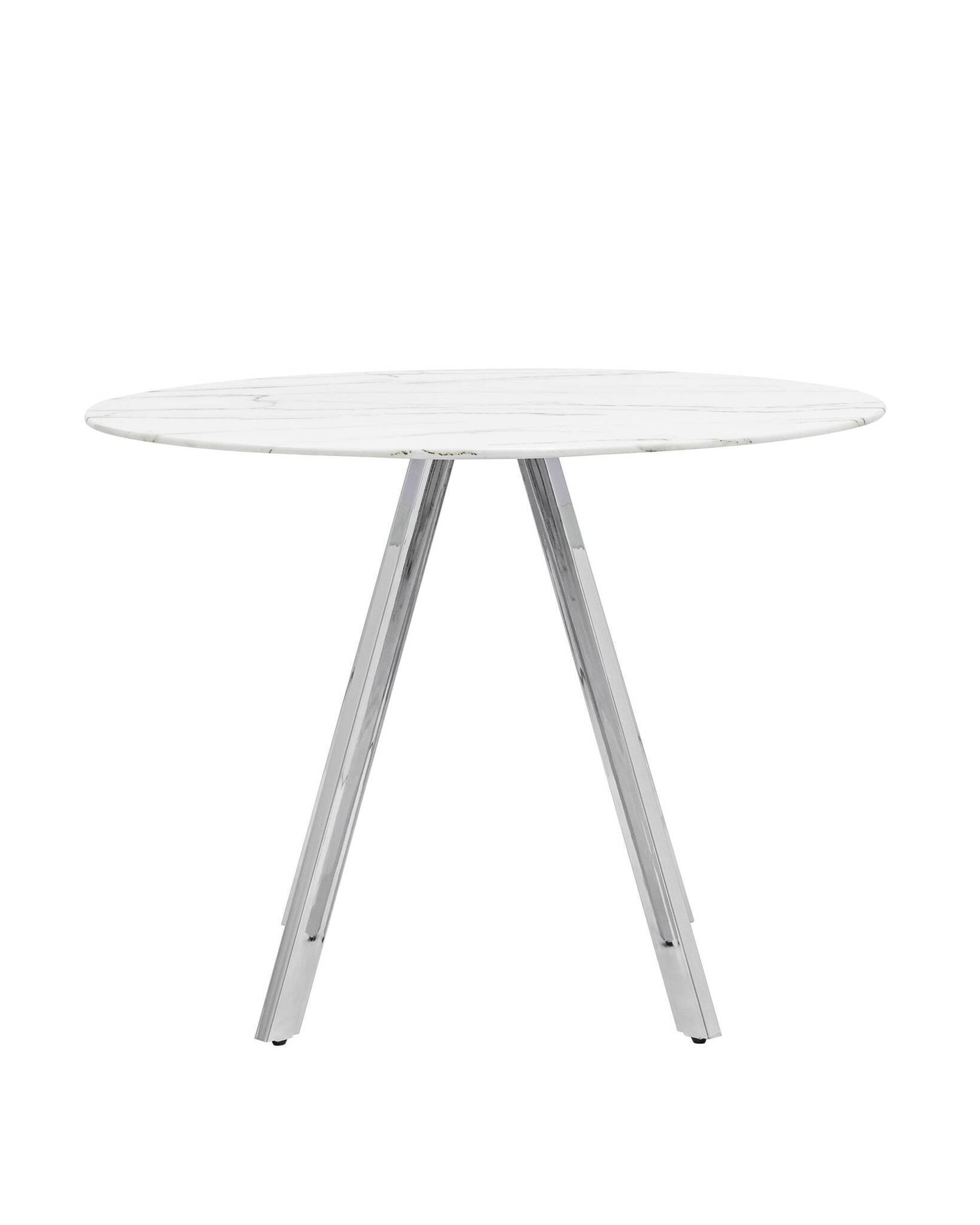 Стол обеденный Хьюстон D100 белый стеклянный Stool Group