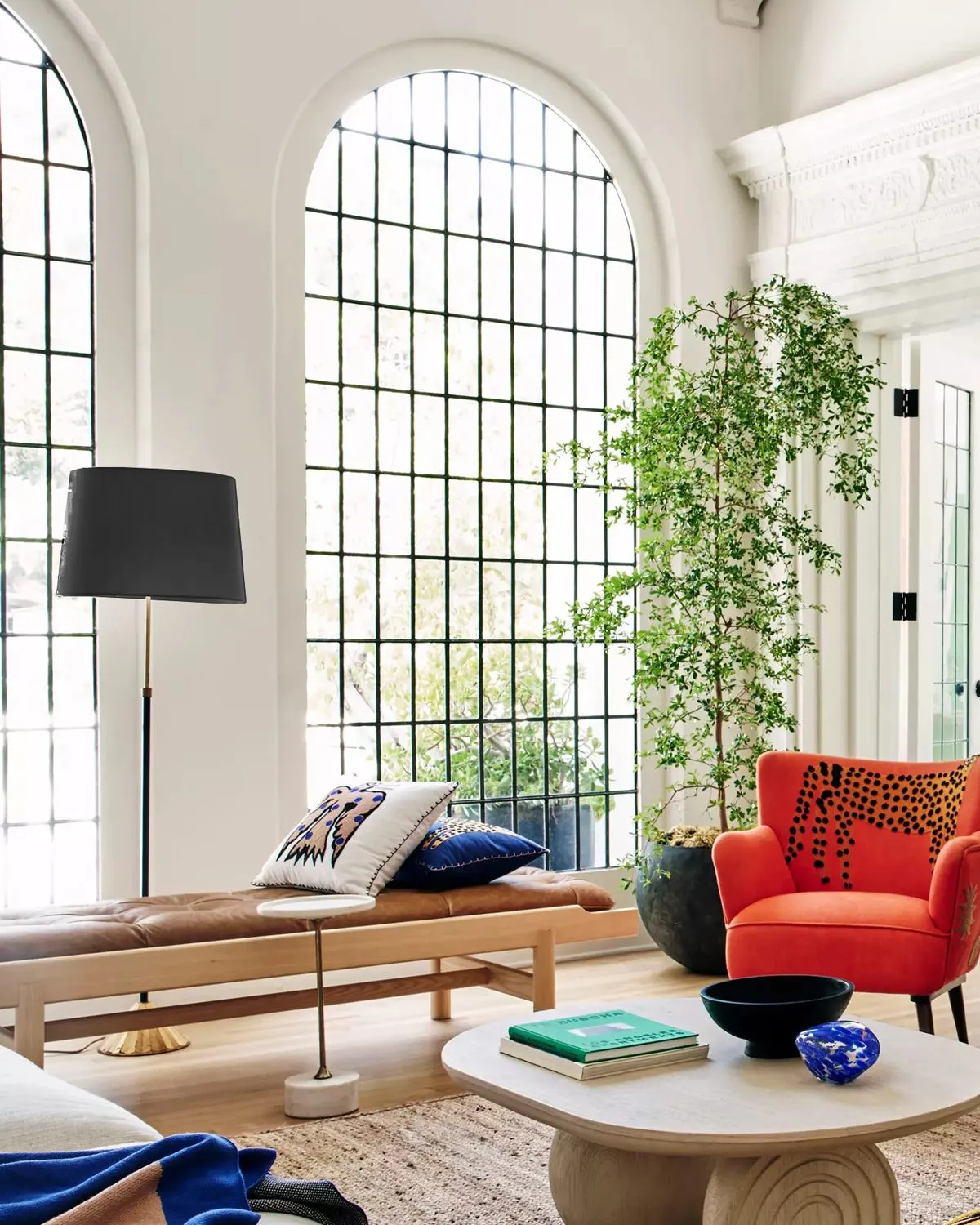 Торшер с чёрным абажуром Фрай Louvre Home JJ10665-1FB