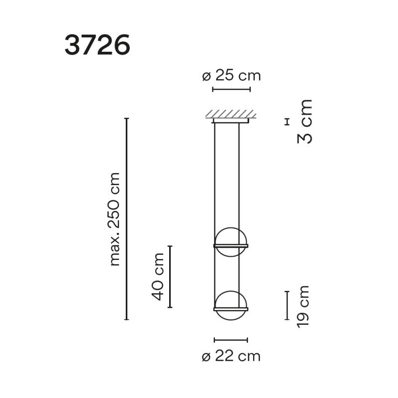 ПОДВЕСНОЙ СВЕТИЛЬНИК VIBIA Palma 3726
