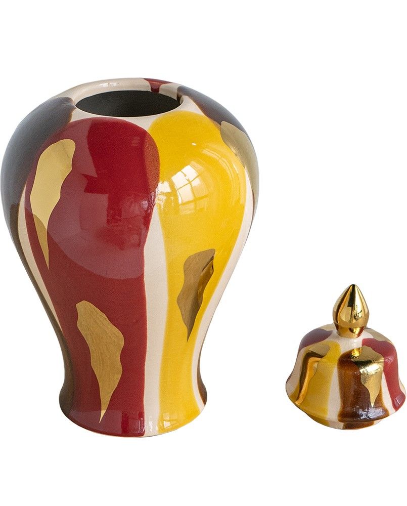 Ваза с крышкой Glasar A61211