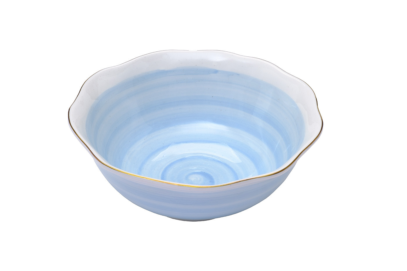 Салатник "Mistero" голубой 20 см Garda Decor 26FC-SAL-MISTERO-20GOL