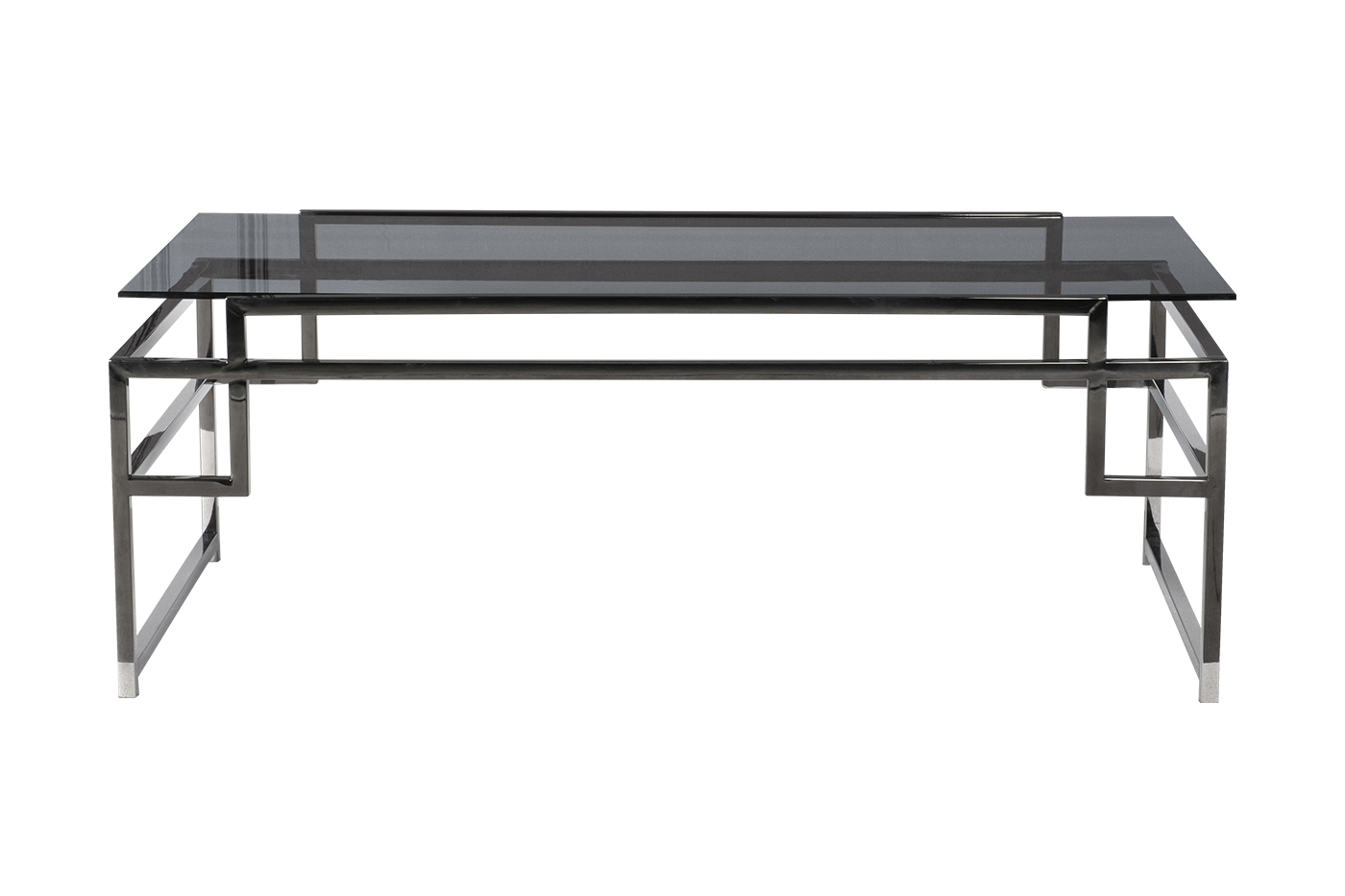 Стол журнальный темное стекло/темный хром Garda Decor 47ED-CT162BL