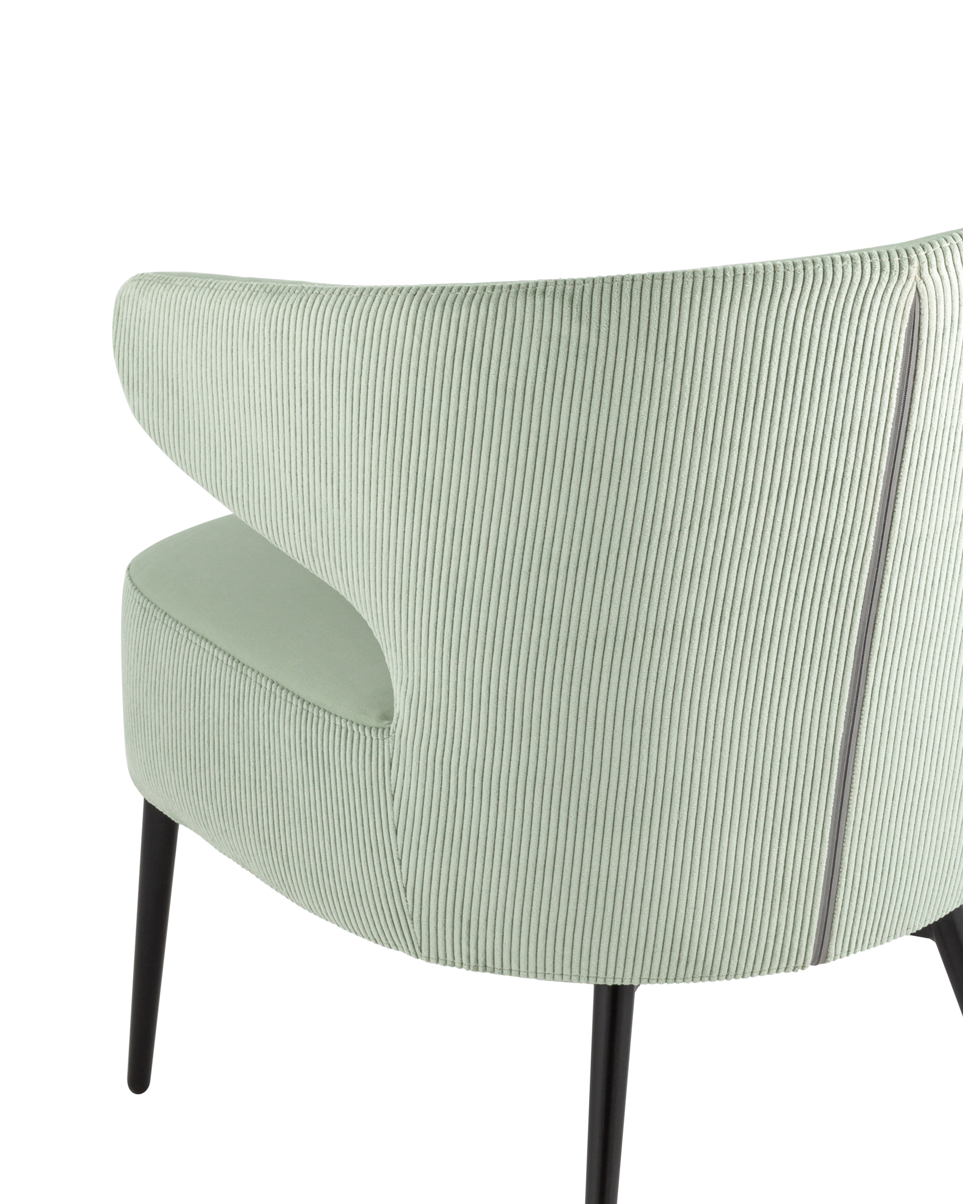 Кресло лаунж Royal Stripes велюр фисташковый Stool Group