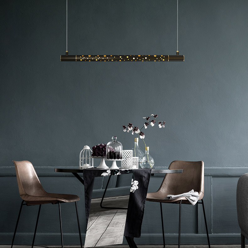 Подвесной светильник ALEKSA L80 Brass by ImperiumLoft