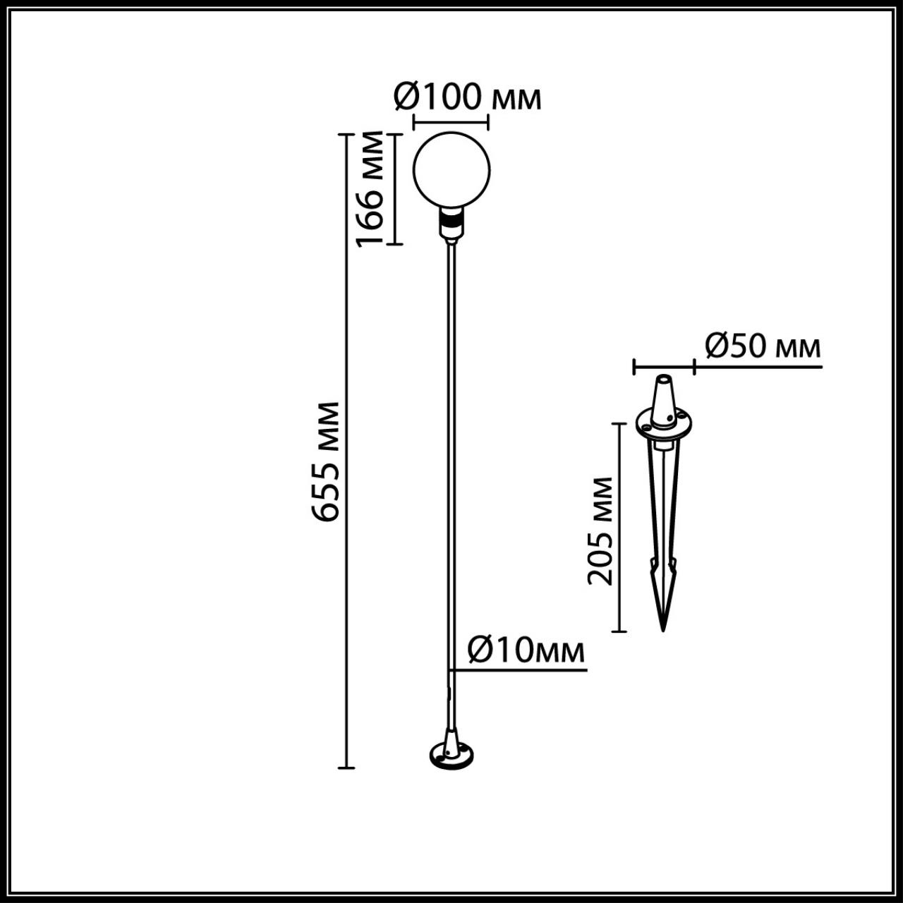 Ландшафтный светильник Odeon Light 7121/2GL
