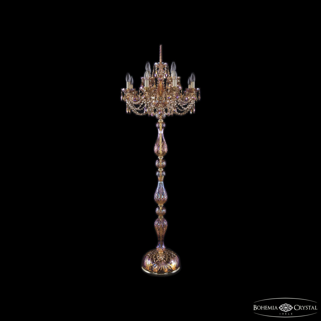 Торшер хрустальный 1406T1/8+4/195-165 G M777