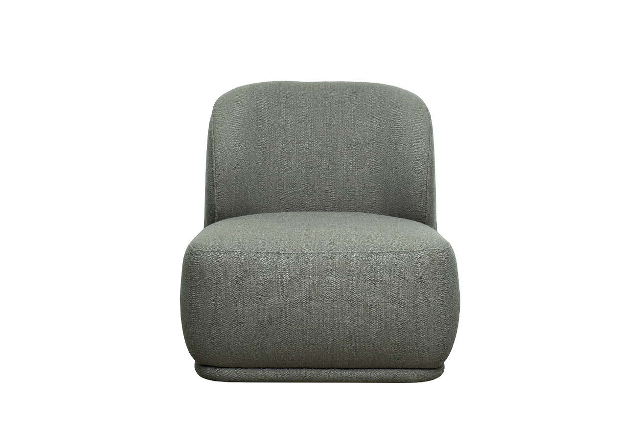 Кресло Capri Basic, рогожка т.серый Norton Graphite 80*90*82 Garda Decor CAPRI BASIC-Norton Graphite