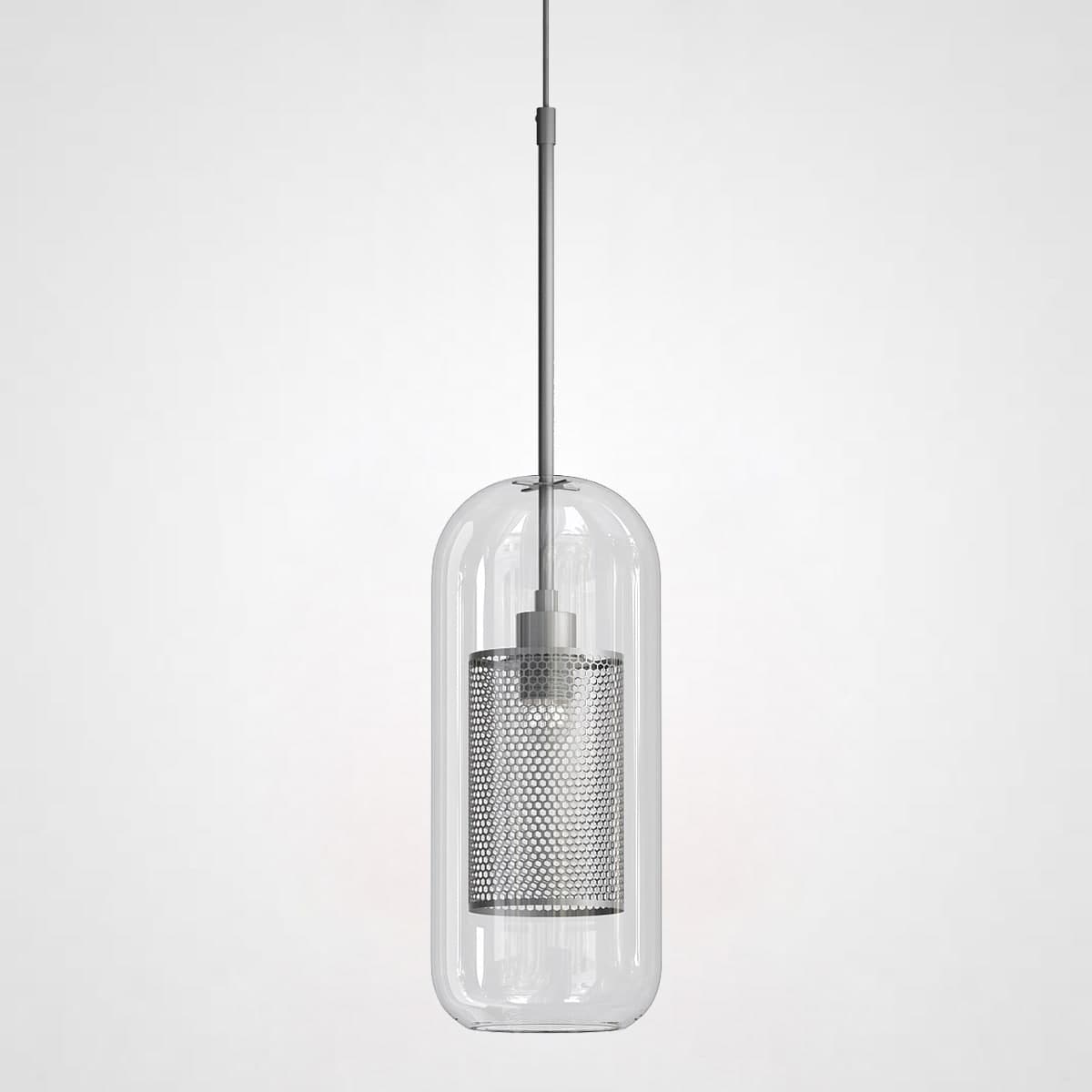 Подвесной Светильник Catch F Cylinder Silver D12 By Imperiumloft