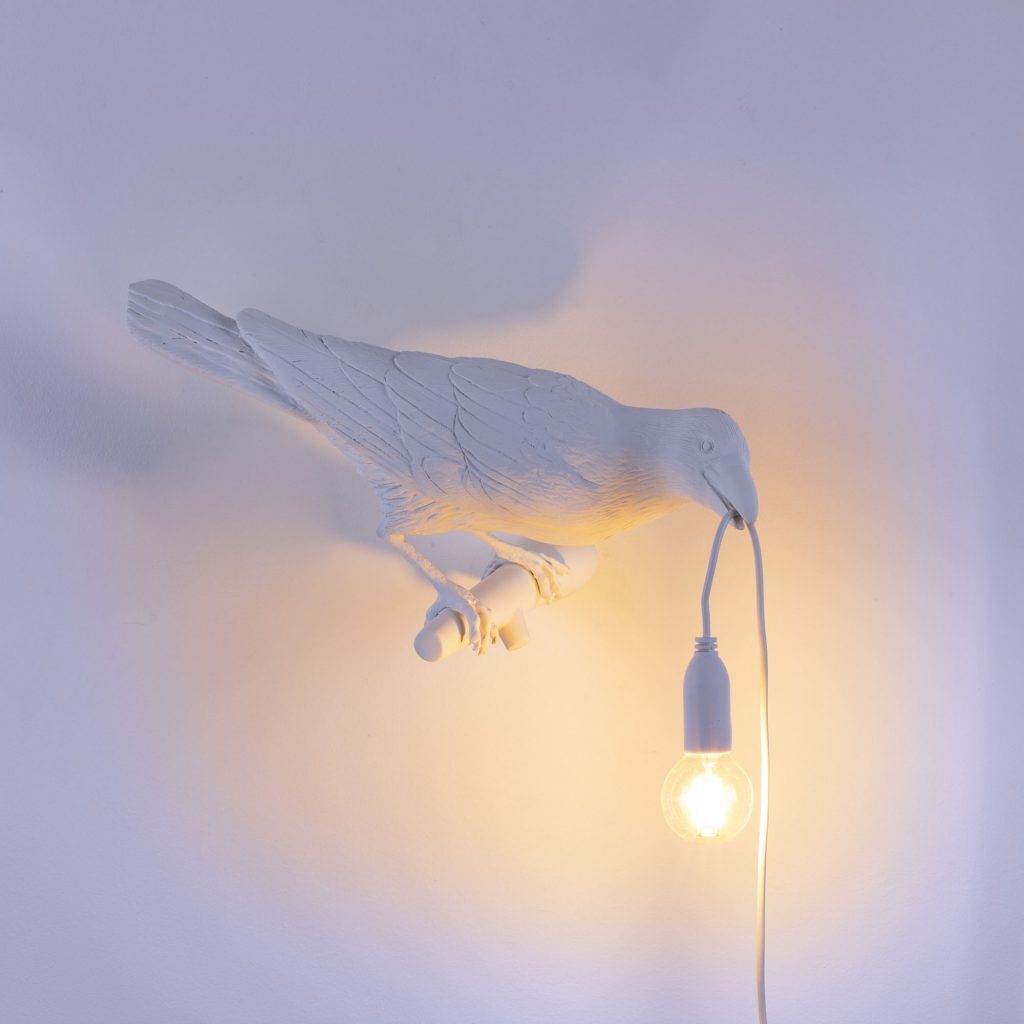 Настенный светильник Seletti Bird Lamp White Looking Right 14731
