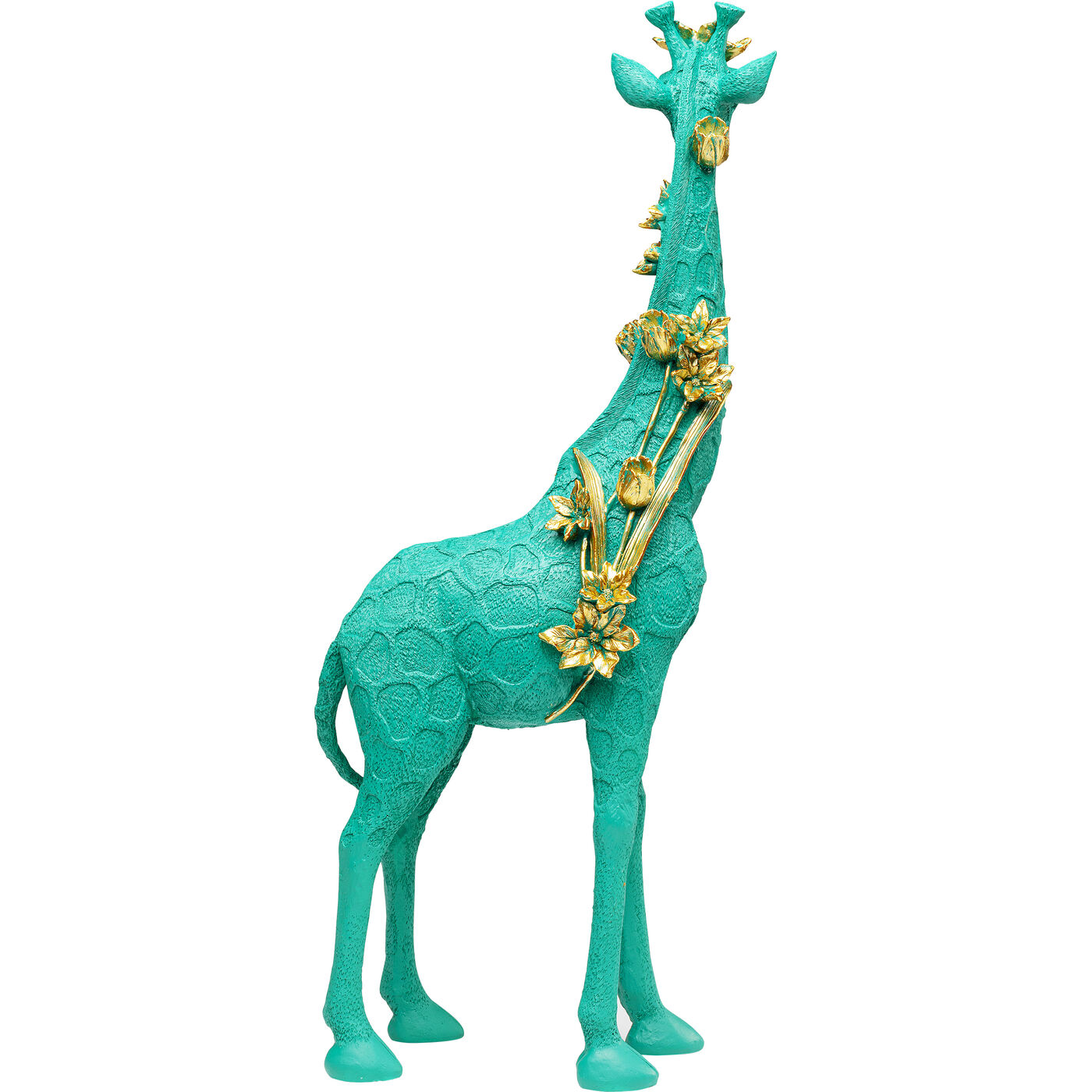 Фигура декоративная Flower Giraffe Green 76cm KARE 57257