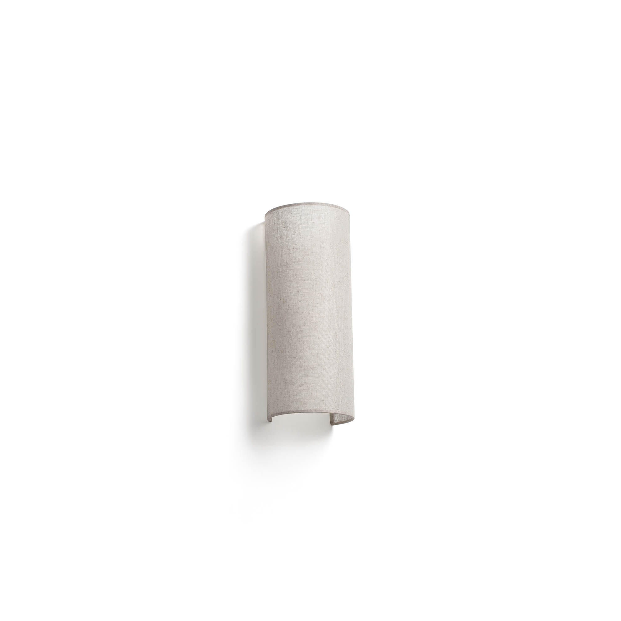 Вертикальное круглое льняное бра Otton R 2xE27 Faro