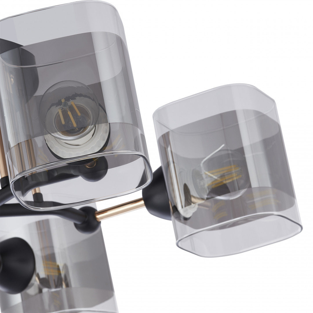 Люстра с плафонами 324308/5 BK+FG Arte Milano