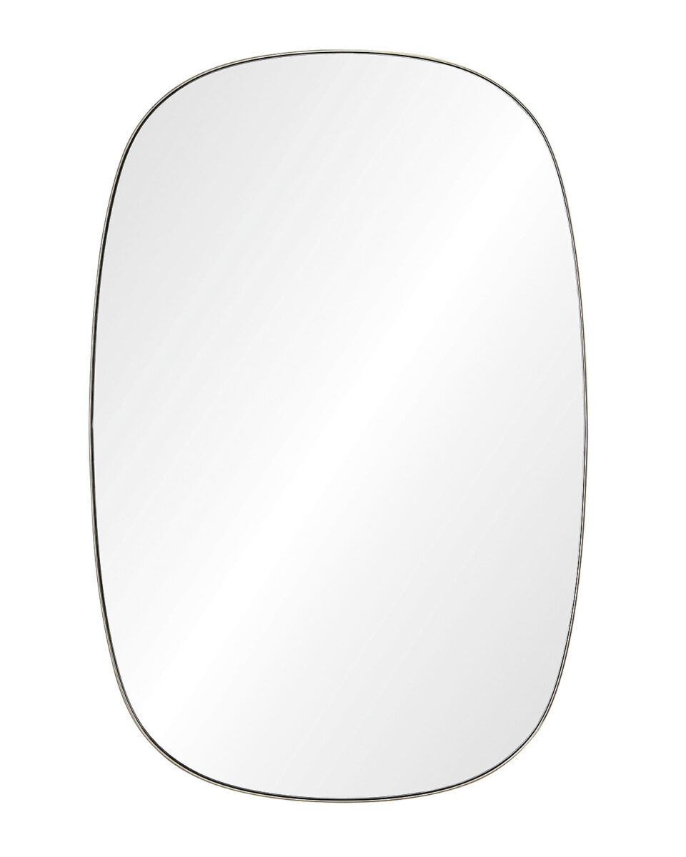 Серебрянное настенное зеркало Вейл Louvre Home DWM240333PND