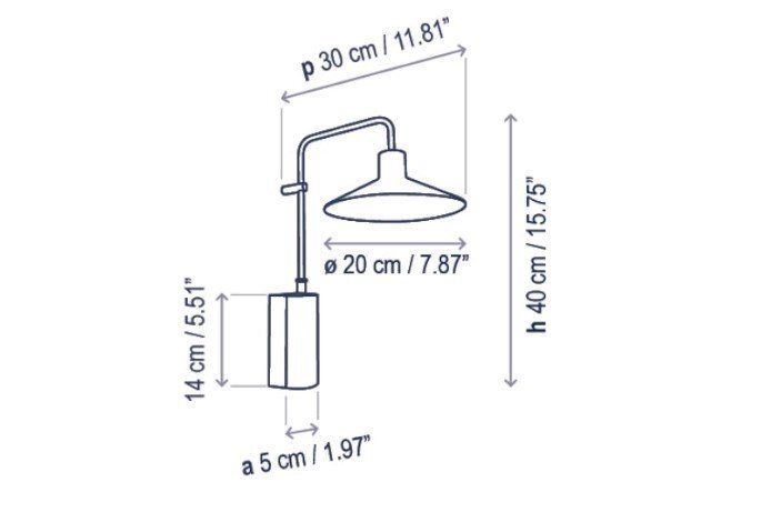 Уличный светильник Bover Platet A/01 Brown