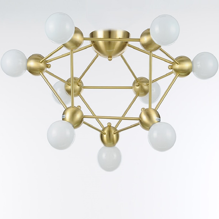 Потолочная люстра «молекулярной» формы NANO by ImperiumLoft