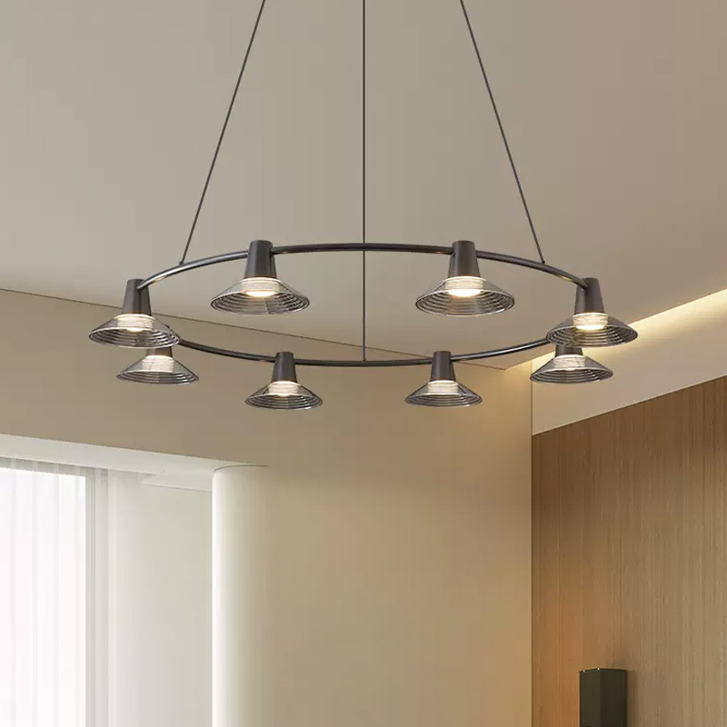 Кольцевые люстры и светильники CICLA R D121 Black by ImperiumLoft