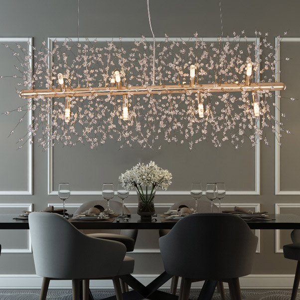 Потолочный светильник ROSALIA LONG L72 Brass by ImperiumLoft