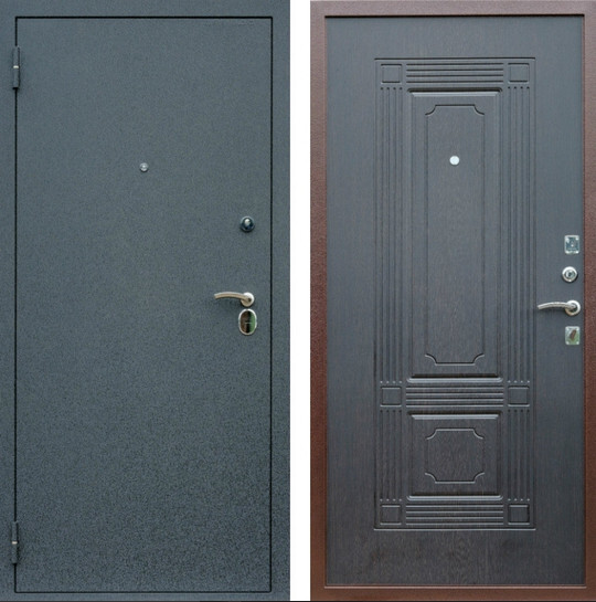 Дверь входная Graf Колизей Черный крокодил / МДФ 16 мм ФЛ-2 Венге