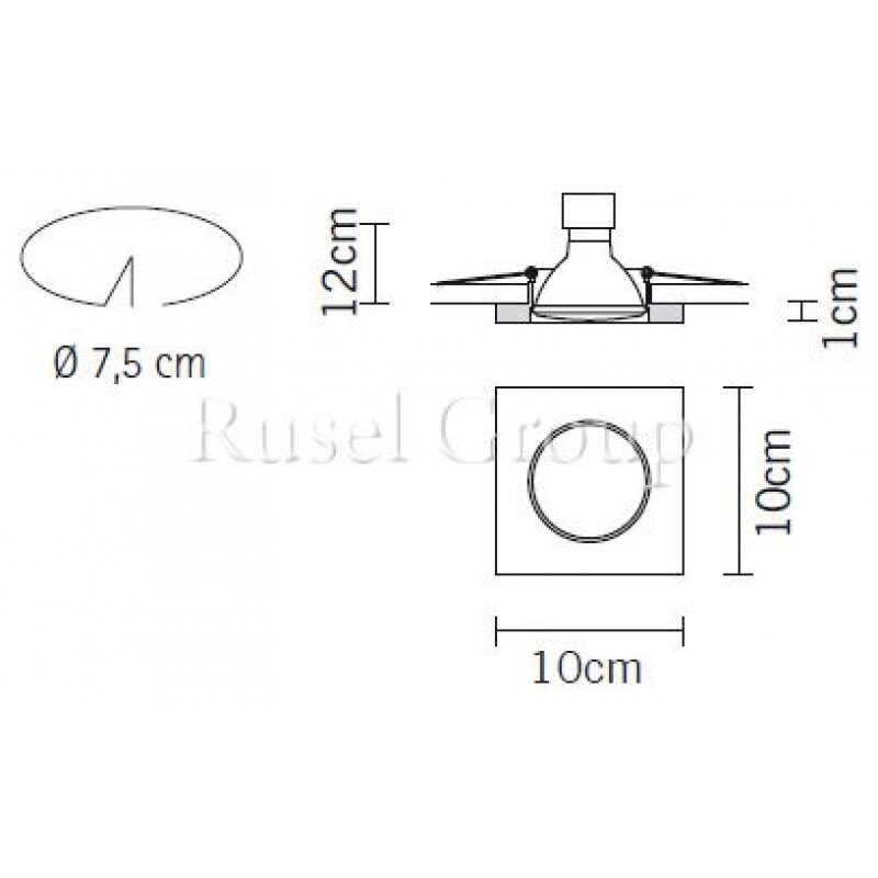 Встраиваемый светильник Fabbian Venere D55 F22 01