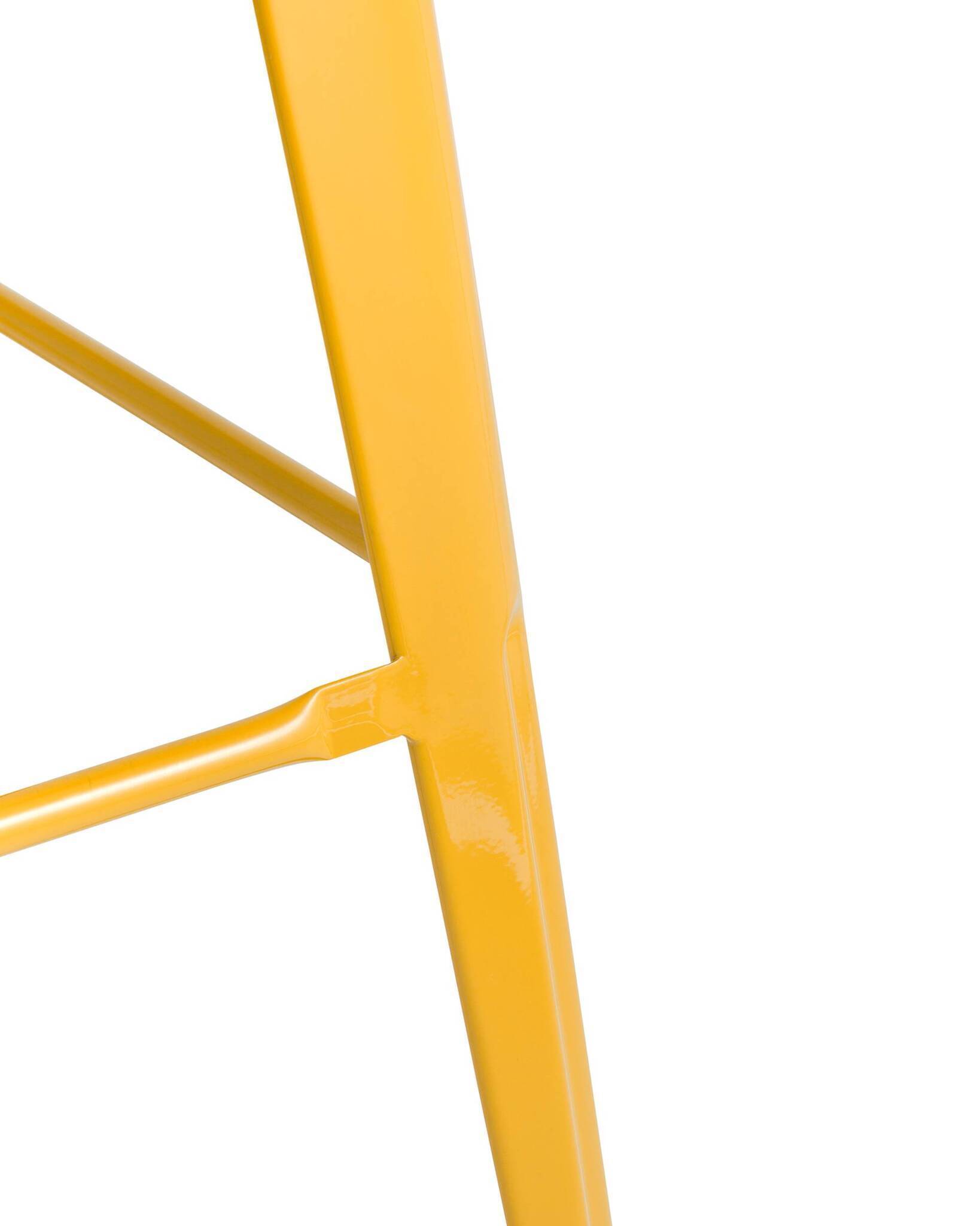 Стул барный TOLIX WOOD со спинкой желтый Stool Group
