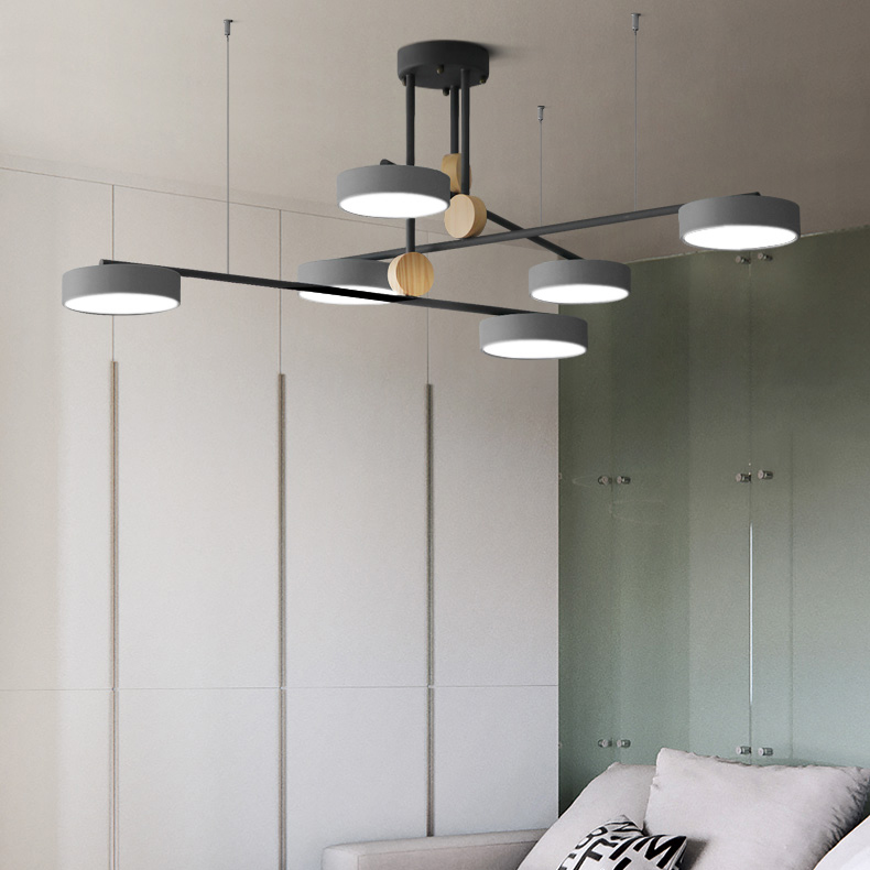 Люстра на штанге TECHNUM COLOR LED Grey by ImperiumLoft