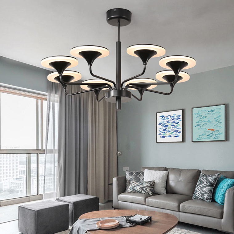 Люстра на штанге PILLAR L6 Silver by ImperiumLoft