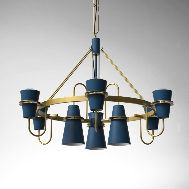 Подвесная люстра REINAR B D101 Blue by ImperiumLoft