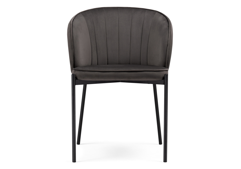 Стул Woodville Нейл серый / черный 528448