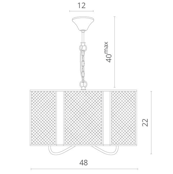 Подвесная люстра Divinare 5008/04 SP-3