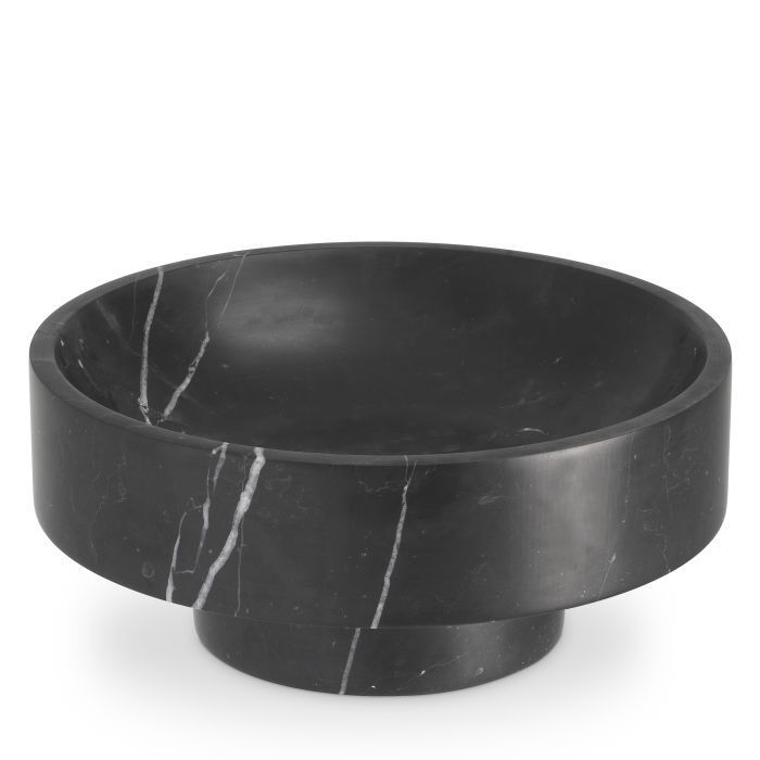 Тарелка Eichholtz Santiago marble black 114860