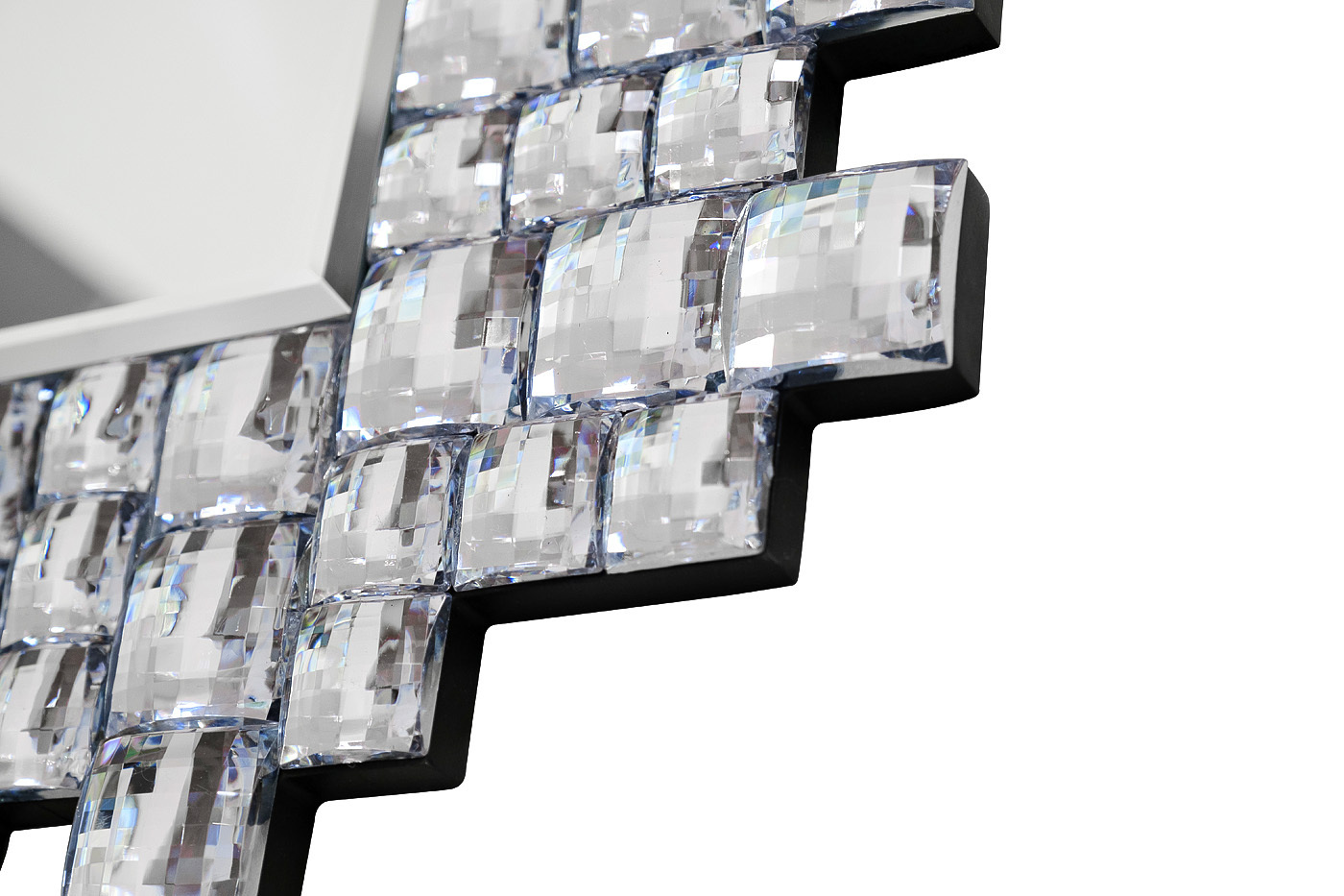 Зеркало прямоугольное с зеркальными вставками Garda Decor 50SX-9192