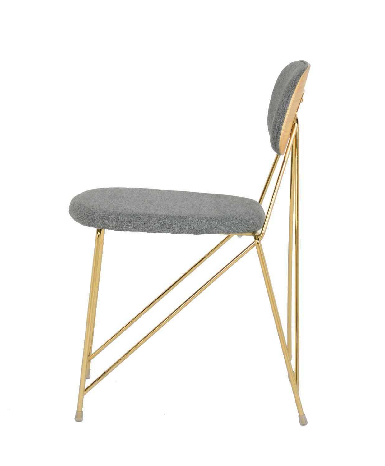 Стул Alice тёмно-серый Bradex Home FR 0164