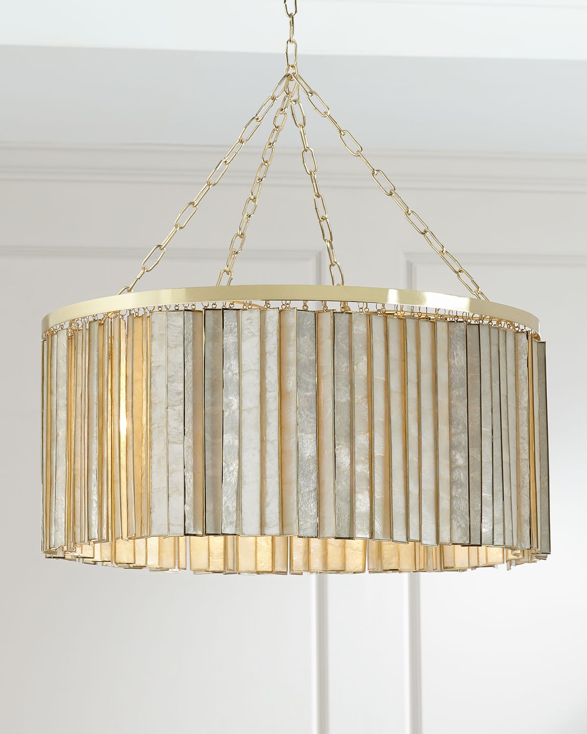 Круглая золотая люстра Фресно Louvre Home LHLCH201023SWL