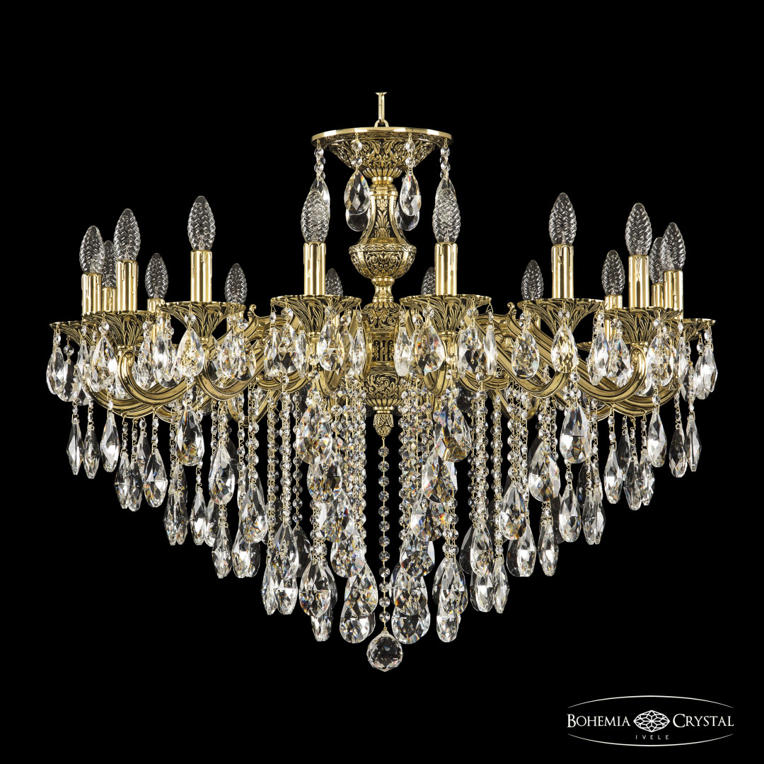 Люстра бронзовая с хрусталём 72202/16/300 B GB