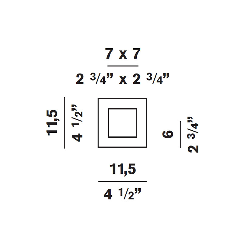 Встраиваемый светильник Panzeri XGQ1004-GL