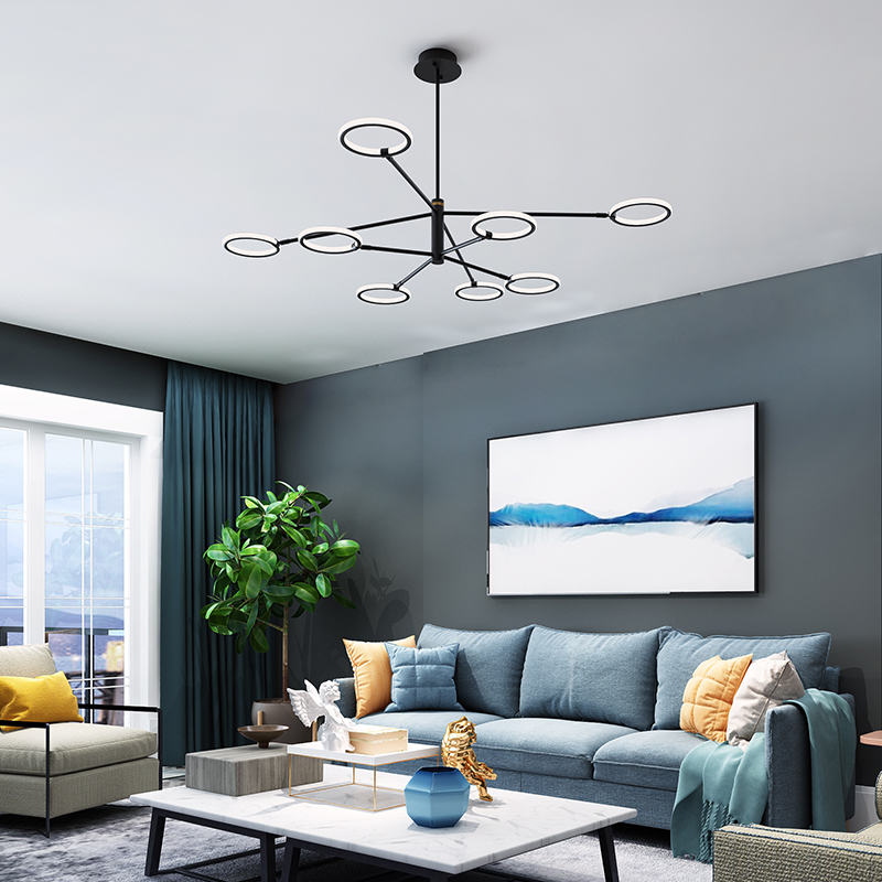 Люстра на штанге RINGLETS B White by ImperiumLoft