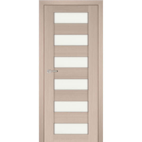 Межкомнатная дверь Graf PS-35 белый сатинат Капучино Мелинга (2000 х 800)