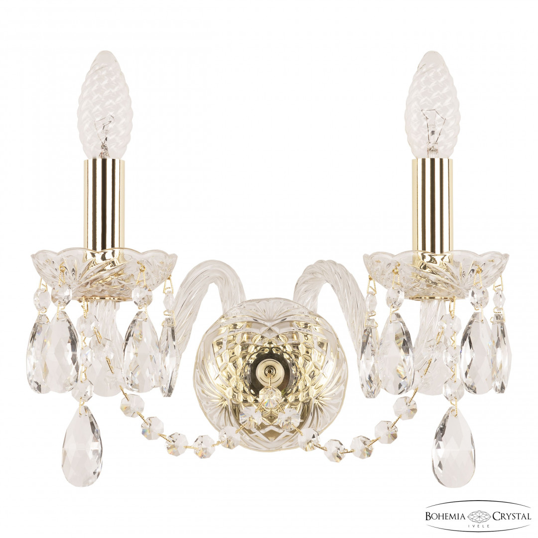 Бра хрустальные 101B/2/141 G Bohemia Ivele Crystal
