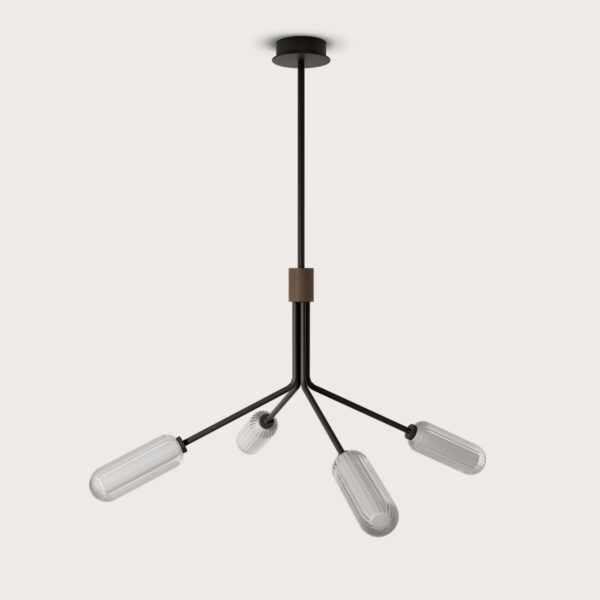 Люстра Lari 4L оранжевая кожа Aromas del Campo