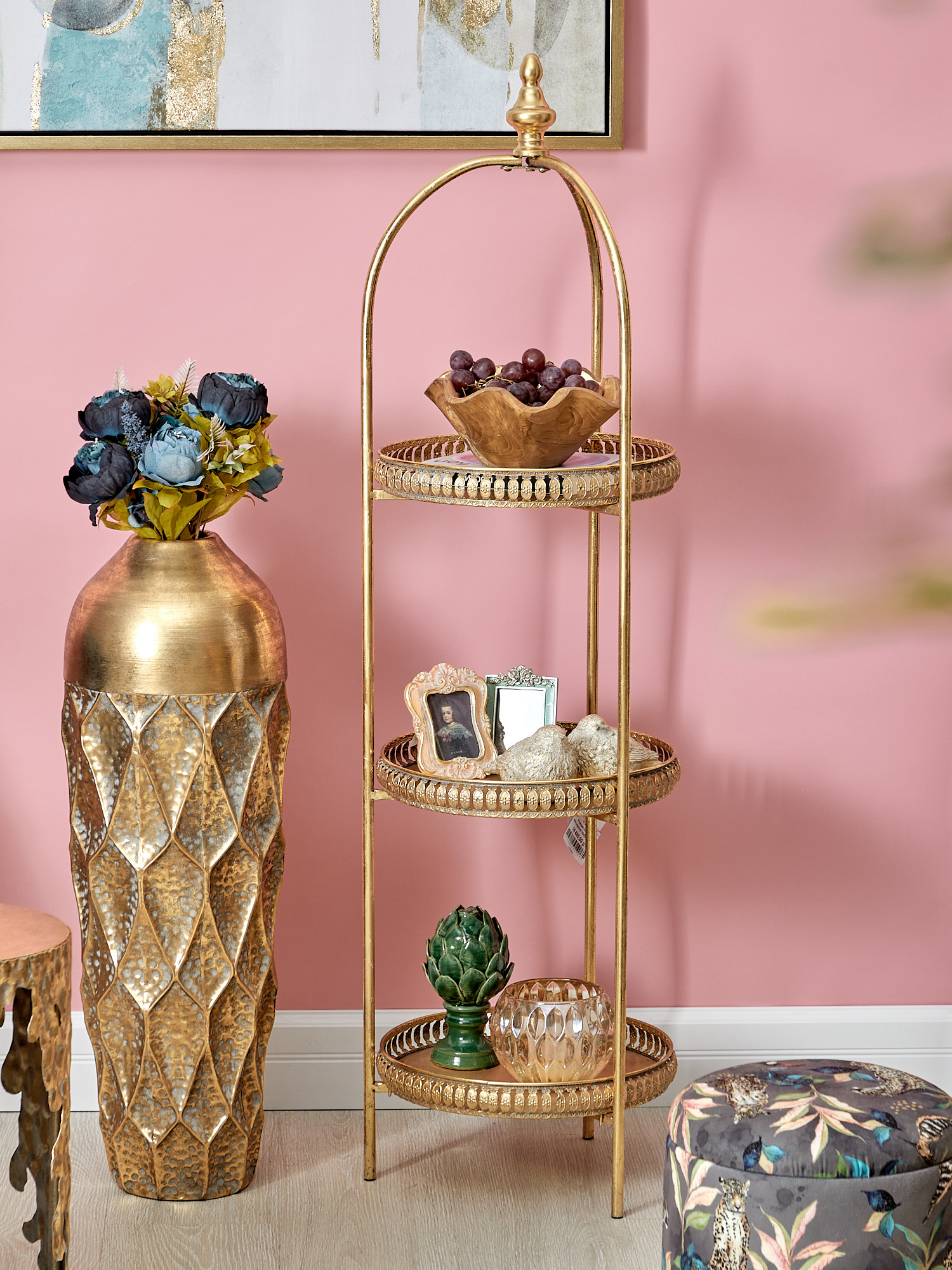 Этажерка Эфиопия, трехъярусная Glasar 57-212