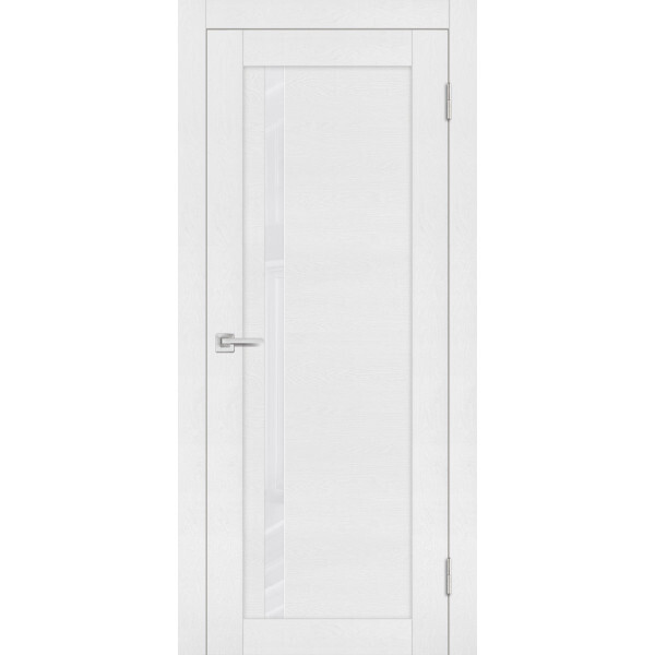 Межкомнатная дверь Graf PST-8 белоснежный лакобель белый ясень (2000 х 900)
