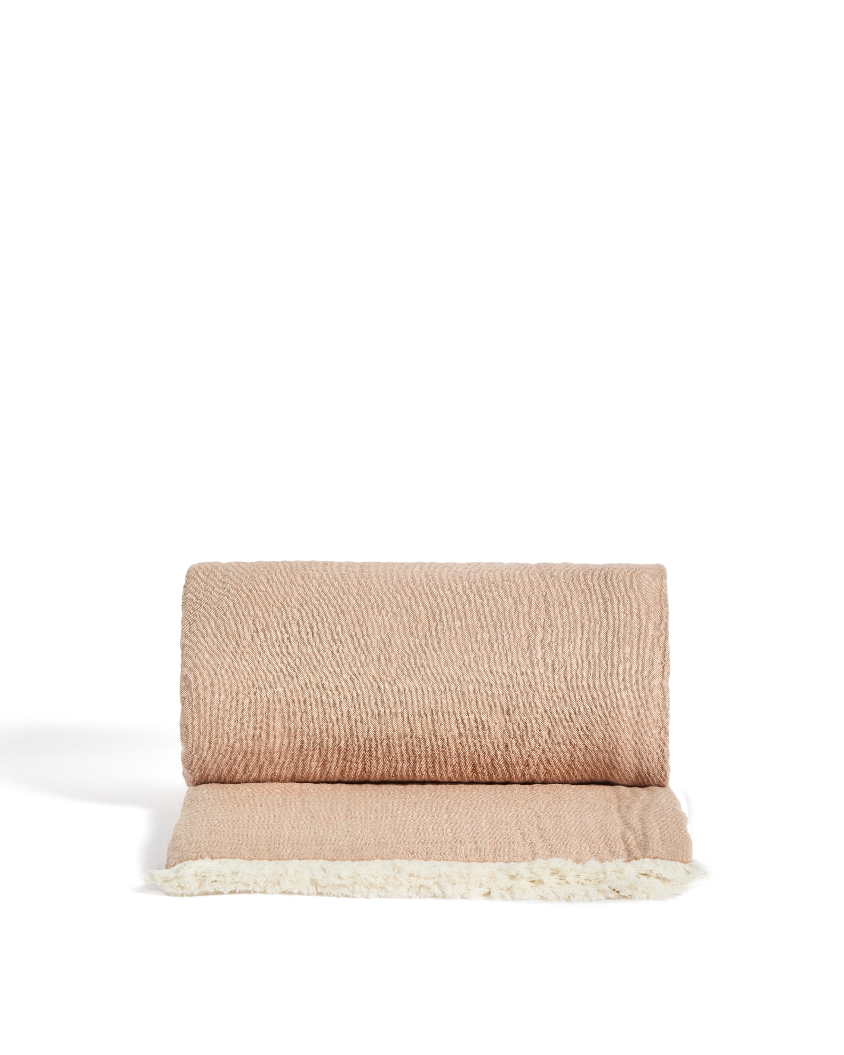 Плед Nafine из хлопкового муслина с двухцветной бахромой 130 x 170 см La Forma (ex Julia Grup)