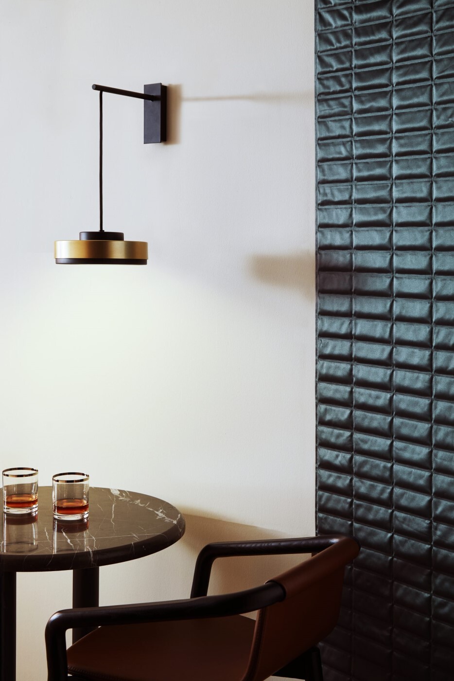 Настенный светильник Contardi Discus AP S black//brass ACAM.004760