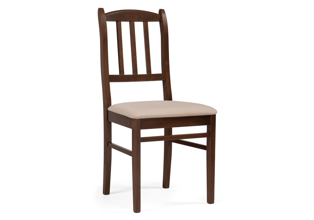 Стул деревянный Woodville Мириел темный орех / сливочный раф 527066